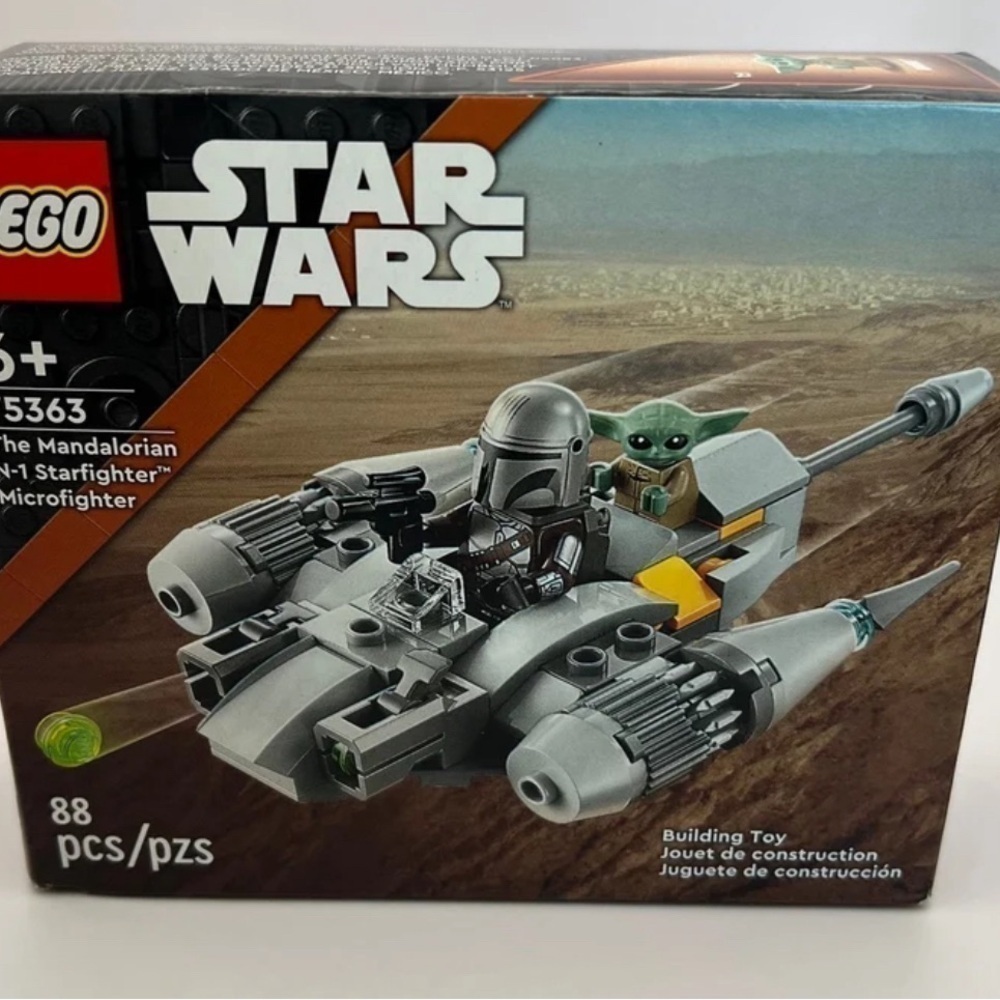 RETIRED LEGO Star Wars N-1 Starfighter Microfighter 75363 w Mandalorian Minifig - Picture 3 of 8